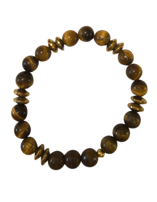 Pulsera Ojo de Tigre y Hematita