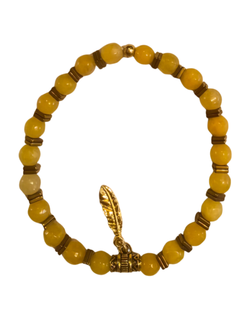 Pulsera Arcángel Jofiel Ágata y Hematita