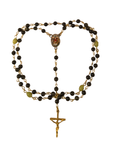 Rosario Milagrosísimo Señor de Chalma: Amparo del Desvalido
Obsidiana Dorada y Jade